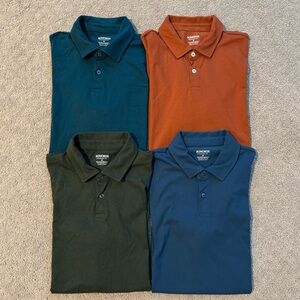 Bonobos Jetsetter Performance Polos Lot of 4 Men’s Medium Standard Fit